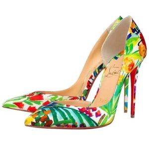 Christian Louboutin Multicolor Floral Heels